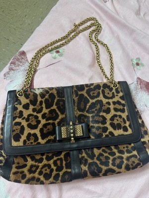 Christian Louboutin Leopard Print Leather Shoulder Bag Charity ( Local Pick Up)