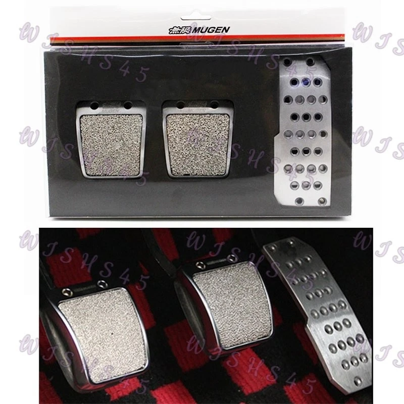 Racing Pedals Foot Rest Accelerator Brake Pedal Clutch Pedals for Honda Mugen