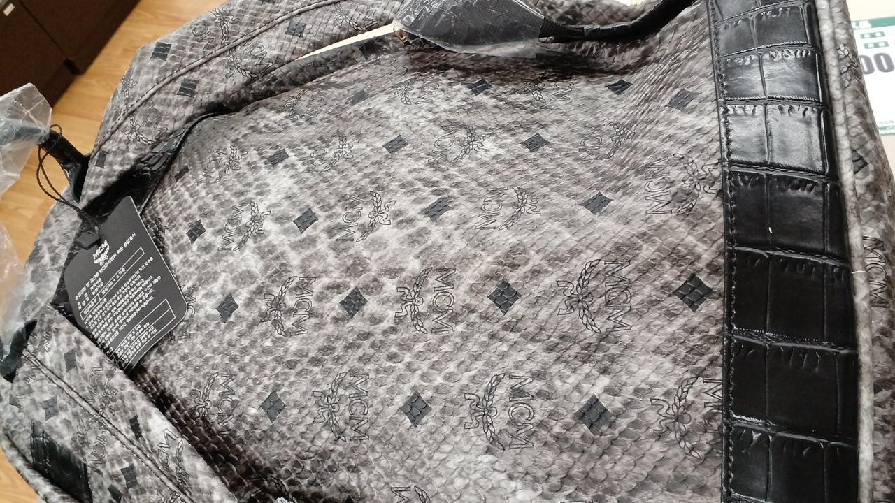 MCM Z7290 Studded Python Backpack Japan - image 9