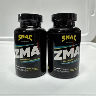 2 Pack!! SNAC ZMA Original Recovery & Sleep Supplement 90 Capsules Exp 11/28