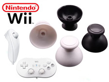 Nintendo Wii Nunchuck Controller Thumb Stick Replacement Thumbsticks White/Black