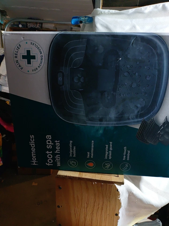 HoMedics Foot Spa con calor, vibración y burbujas - Masajeador de pies de lujo  Foto 3 de 4