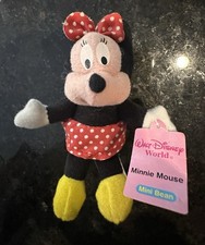Disney Kelloggs Mini Beans Plush Minnie Mouse Stuffed Animal Toy 4  