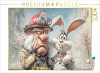 Calvendo Puzzle Hooray, The Rabbit Is Here! | 1000 Pieces, Finished Size 25.2 ×