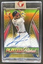 2025 Topps Pristine Ronald Acuna Jr. Plated Polished Auto Gold Refractor #/50