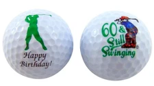 Golf Ball Gift Pack 60th Birthday 1.68 Inch Balls for Golfers
