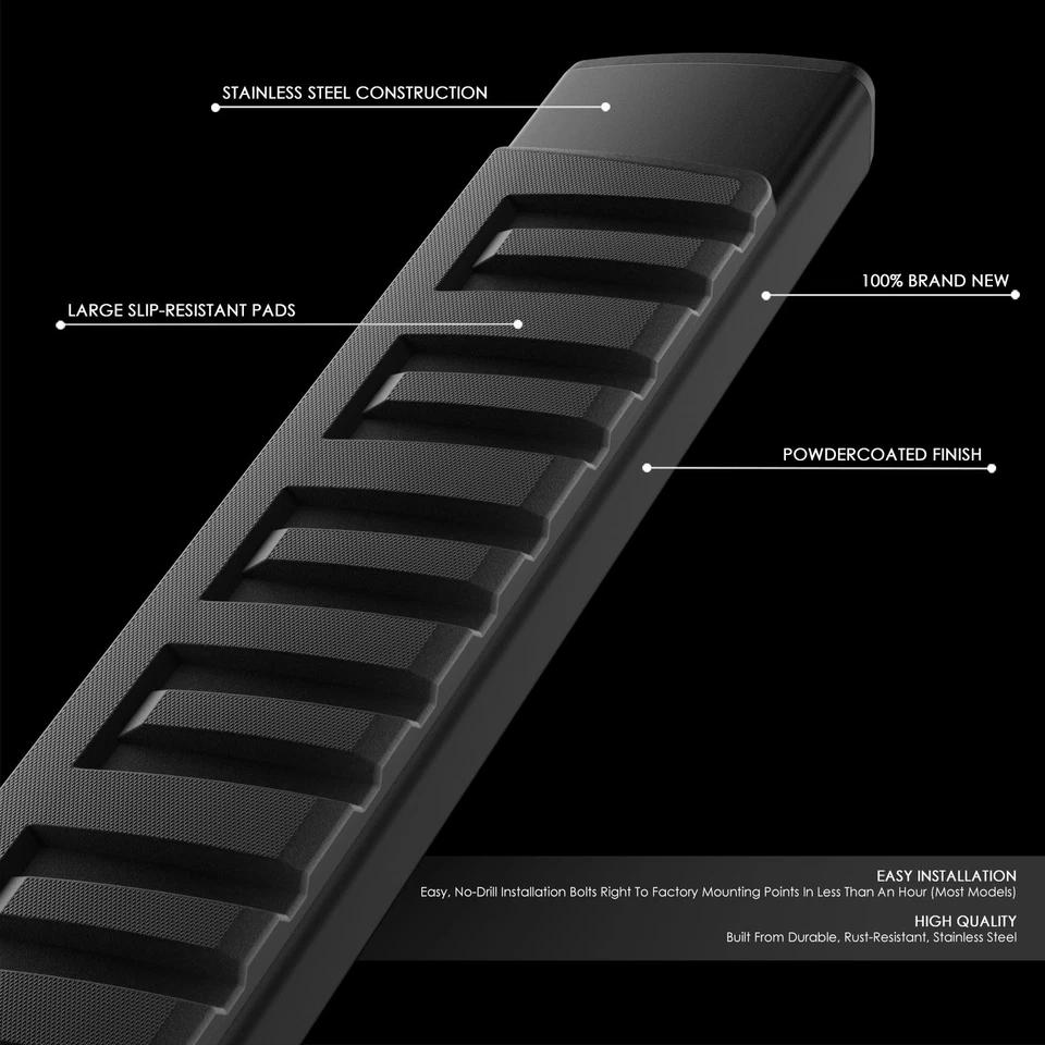 For 99-16 Ford F250 F350 Super Duty Crew Cab 6" Running Board Side Step Nerf Bar - Image 2 of 4