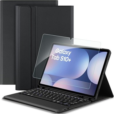 Tastatur Hülle Samsung Galaxy Tab S9 FE+ 12.4 Zoll, Abnehmbar, QWERTZ,