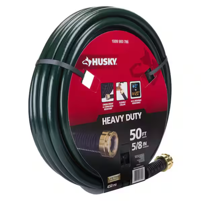 #ad New Husky 5 8 in. x 50 ft. Heavy Duty Hose Flexible Collar $27.98