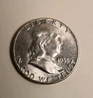 1955 50c Ben Franklin Half Dollar  90% silver