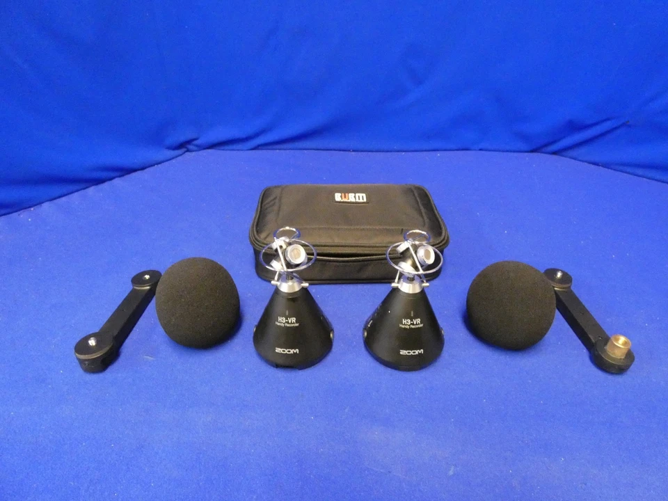 Zoom H3-VR Handy Recorder Menge 2 mit Windschutzscheiben, Tasche, 1 Micro SD Karte