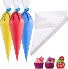 100 Pieces Piping Bags Disposable -16 Inch Tipless Piping Bags | Pastry Bags | I