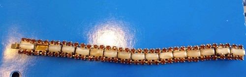 Vintage Metal Colorful Bracelet Costume Fashion Jewelry Missing Pieces