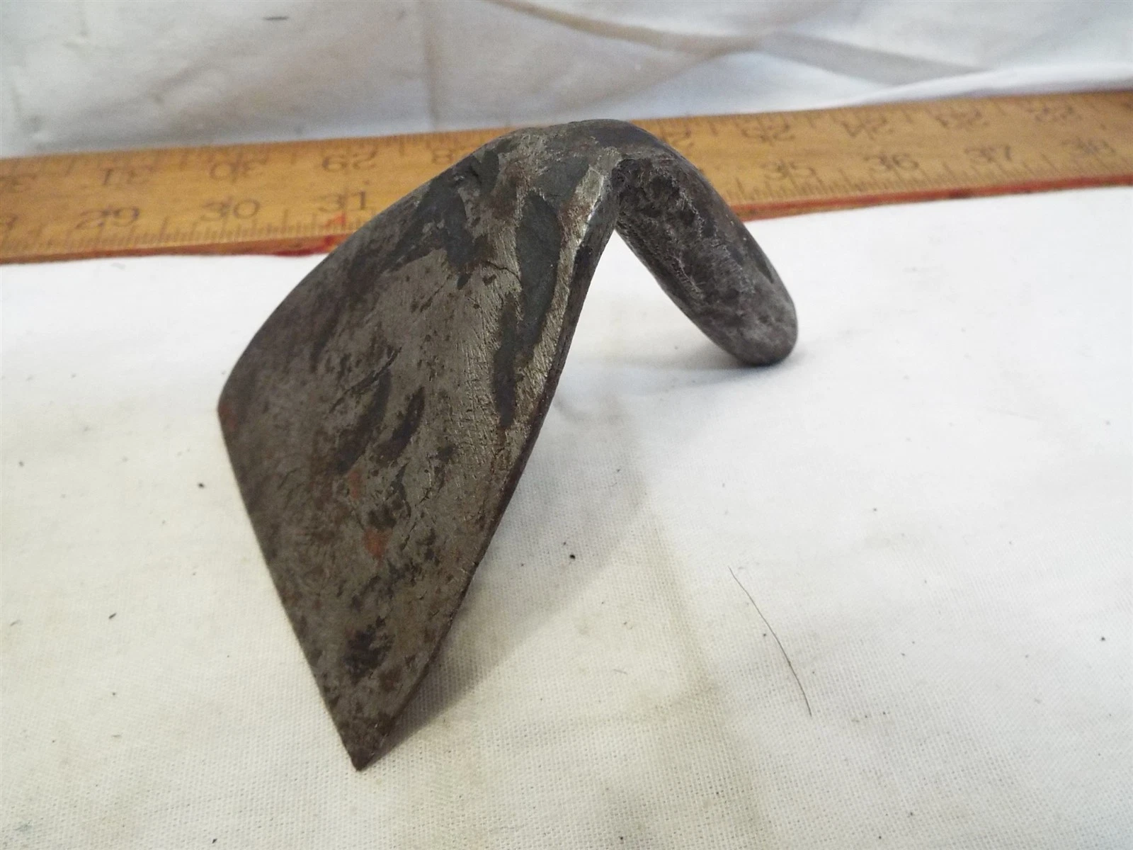 Antique Blacksmith Hand Forged Iron Handle Dough Scraper Knife Kitchen Primitive