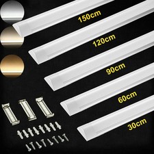 LED Batten Light 6000K Daylight Fluorescent Strip Light Slim Fitting LED Bright