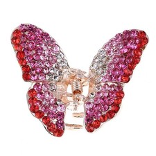 1 Piece Crystal Rhinestones Butterfly Hair Claw Clip Metal Jaw Claw Hair Clip...