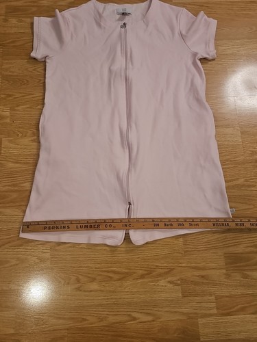 KAREN NEUBURGER XL Full Zip Pink Rose Sleepwear Pajamas. C11 - Picture 11 of 14