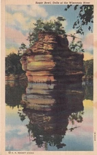 Sugar Bowl Dells River Wisconsin WI Postcard C11