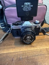Canon AE-1 Program 35mm SLR Film Camera W/50mm 1:1.8 Lens Film Tested Working