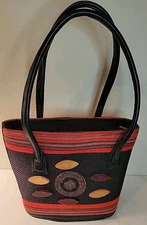African Woven Handbag Purse Shoulder bag Double straps
