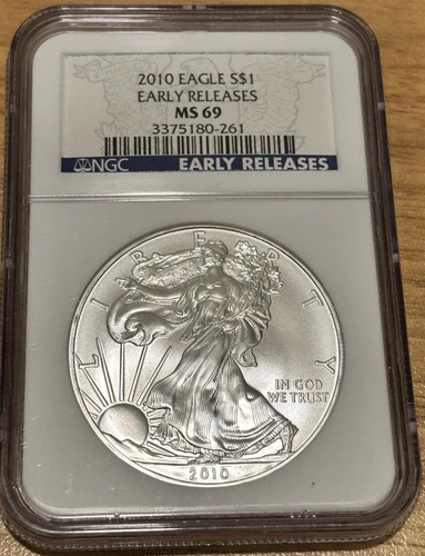 2010 Silver Eagle - NGC MS69 - Early Releases