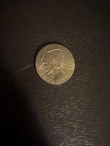 U.S. 1912 Indian Head Five Dollars Gold Coin Half Eagle $5