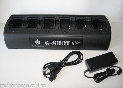 Gang 6-Shot Bank Charger for Vertex Standard EVX530 EVX531 EVX534 EVX539 UHF VHF