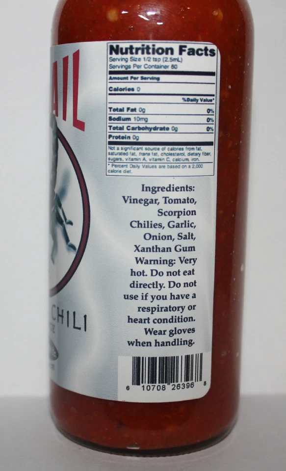 Molho quente Trinidad Moruga escorpião cauda vermelha calor extremo pimenta mais quente - Imagem 3 de 4