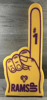 Go Rams Pointing Finger Vintage West Chester University Rams #1 Rams Up Foam Finger | eBay