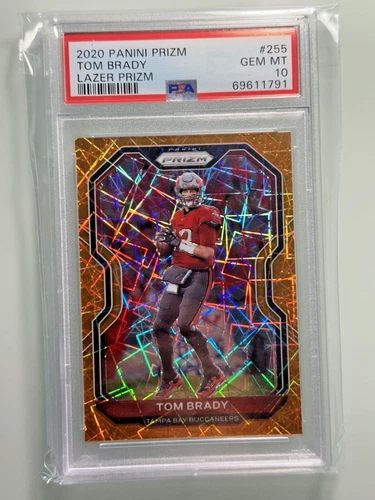 2020 Panini Prizm Lazer Prizm #255 Tom Brady PSA 10 GEM MT