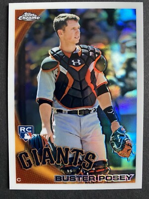 ** 2010 Topps Chrome Wrapper Redemption Refractors #221 RC BUSTER POSEY **