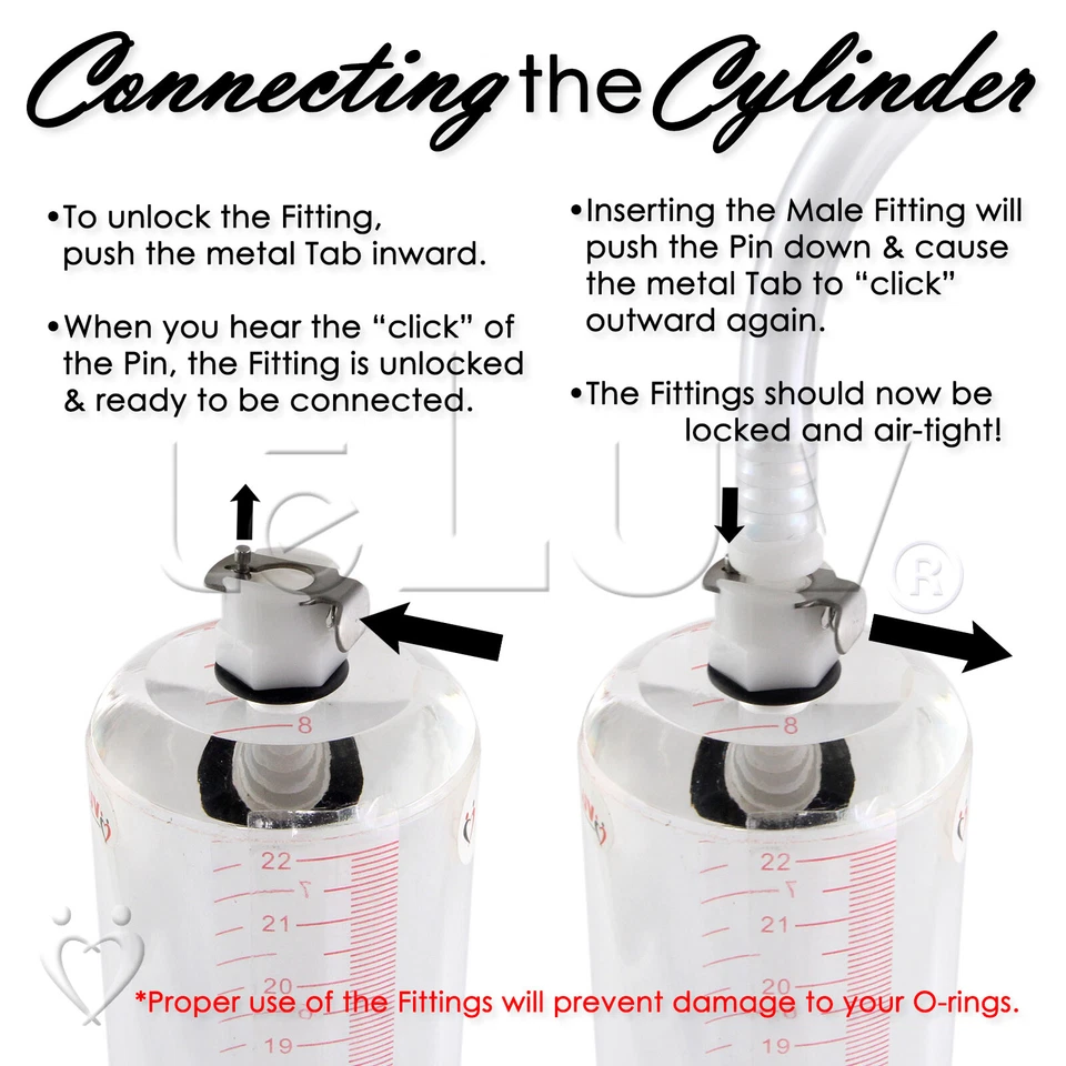 LeLuv Vacuum Breast Pump MAXI Red Premium Silicone Hose Quick-Disconnect System - Image 4 of 4