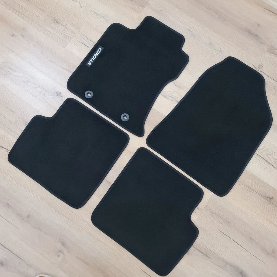 Alfombrillas Toyota Corolla 2000 2006 terciopelo negras impermeables todas las estaciones nuevas Foto 3 de 4