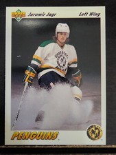 1991 UPPER DECK Jaromir Jagr NHL Hockey Rookie RC #42 Pittsburgh Penguins MINT