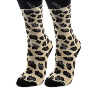 leopard print welly socks