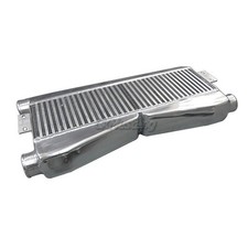Cxracing Twin Turbo Dual Aluminum Bar Plate Intercooler For Chevy V8 Cxracing Twin Turbo Dual Aluminum Bar Plate Intercooler For Chevy V8
