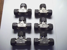 6pc PARKER SS  3/4" TUBING TEE FITTING 316 STAINLESS STEEL 12-12-12 JBZ-SS USA