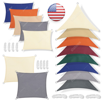 #ad Waterproof Shade Sail Patio Awning Outdoor Garden Pool Sun Canopy Shelter Cover $23.99