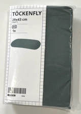 New Ikea TOCKENFLY Pillowcase for ergonomic pillow, green-gray, 11x17 "