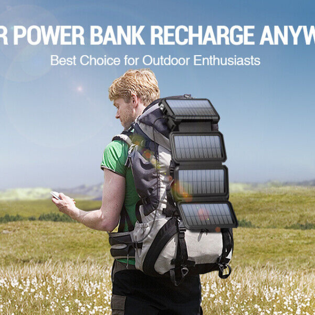 2000mAh Solar Panel Charger