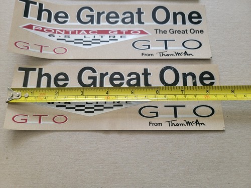 1966 Pontiac GTO Stickers Decals Thom McAn Promo Give Away Contest Lot of 5 Vtg - Picture 6 of 10