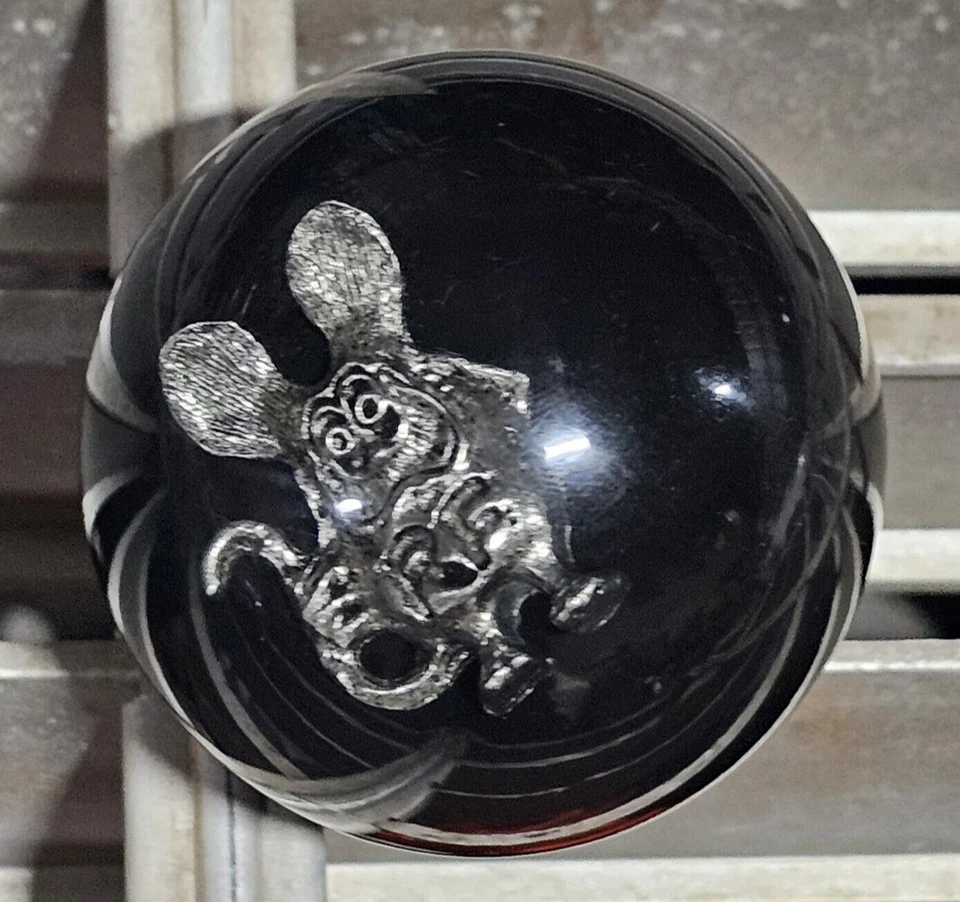 MOONEYES Black RAT FINK Shift KNOB Hot Rod custom GASSER Drag Racing NHRA handle - Image 2 of 4