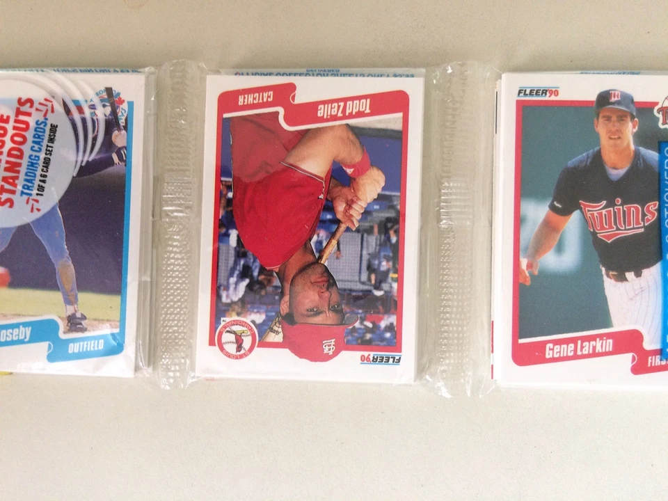 Paquete de portatarjetas de béisbol Fleer 1990 Todd Zeile parte superior delantera central ¡mostrando! Foto 2 de 3