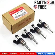 4PCS GENUINE OEM FUEL INJECTORS 16010-5PA-305 FOR ACCORD CR-V CIVIC 1.5L TURBO~
