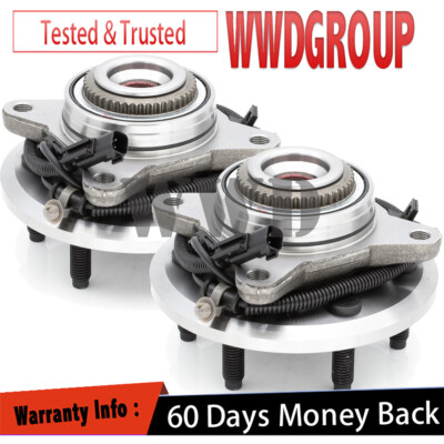 Pair 4WD Front Wheel Bearing Hubs For 2011-2014 Ford F150 Expedition Navigator