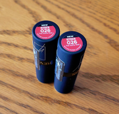 Lot of 2 - Revlon Super Lustrous Lipstick - # 026 The Sofia Red - Fast Ship!!