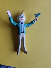 Jack in the Box Kids Meal 1999 Bendable Jack Green with Flag