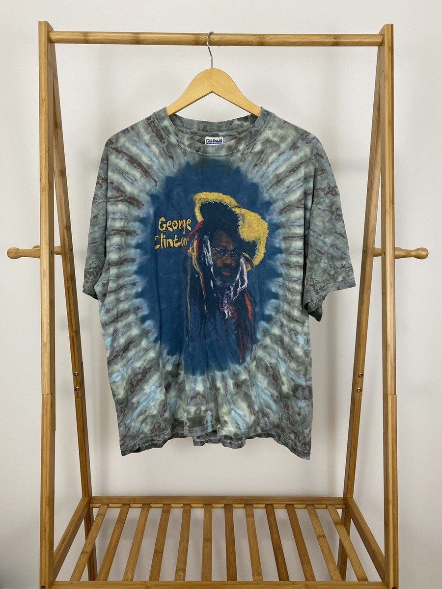 RARE VTG George Clinton Tie Dye Parliament Funkadelic Rap Tee T