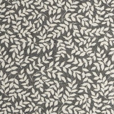 6 Yds Thomasville Fabric  Bouvier Leaf Black Cotton  Drapery Upholstery 
