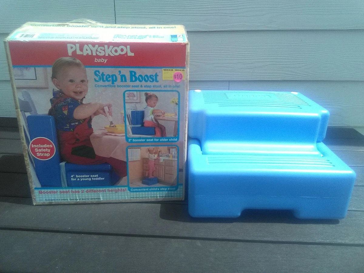 Vintage 1990 Playskool Baby Stepn Boost chair stool with